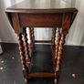 Vintage Oak Barley Twist Gateleg Drop-Leaf Table (c. 1920s) Image 5
