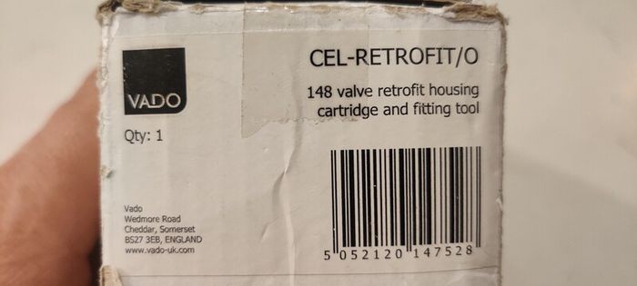 VADO Thermostatic shower mixer valve upgrade CEL-RETROFIT/O