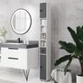 Slim Bathroom Storage Cabinet 180cm Image 3