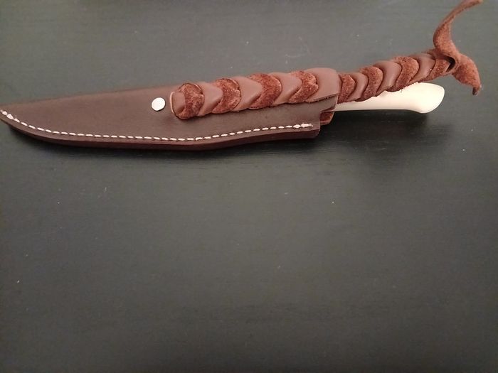 Lionsteel Ago Knife White Micarta