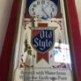 Old Style Heileman's Beer Lighted Mirror & Clock American Image 3