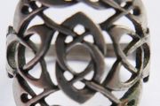 Vintage Hallmarked  Sterling Silver Celtic Knot Ring Size N1/2 - 3,83g