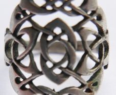 Vintage Hallmarked  Sterling Silver Celtic Knot Ring Size N1/2 - 3,83g