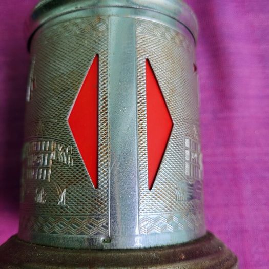 1950s Mid-Century Chrome Oriental Tea Caddy & sampler tins
