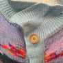 Handknit multicolor cardigan Medium Large Image 9