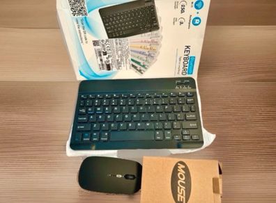 New Bluetooth Wireless Rechargeable Keyboard and light up Mouse Set