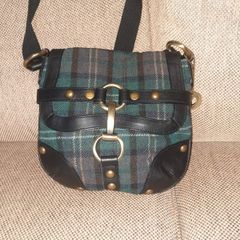 Dents of London 1777 tartan plaid cross body handbag in very good condition with nice brass hardware see last two photos for exact measurements FREE STANDARD POSTAGE INCLUDED