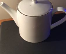 Francis Brennan - The Collection Fine Bone China White Teapot - Brand new