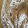 Ladies Snood white with gold threads Brand New Image 2