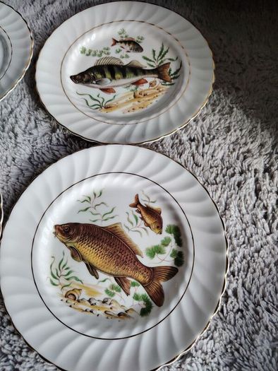 Set of 6 vintage plates