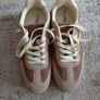 Brown suede trainers Image 2