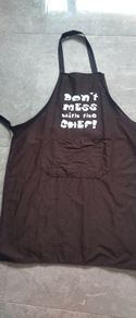 Dont mess with the chef apron black colour