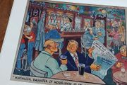 Kilroy cartoon lithograph