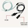 Dashboard Fiber Optic Light Strip, USB Plug-In And LED Light Bar Used As Interior Decorative Atmosphere Lights for Automobile Image 7