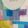 Oasis Colourful 100% Silk Panelled Dress Size Medium Image 2