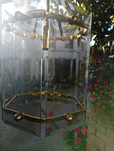 Vintage Brass Hall Lantern Light