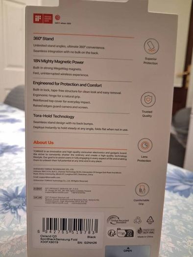 Torras Ostand Q3 Spin for Samsung Galaxy Z Fold 8 Ultra