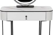 Premium Dressing Table with Adjustable LED Mirror in Grey Black 80cm - Dressing Table with Mirror Bedroom Dressing Tables including drawer for make-up organiser vanity makeup table set