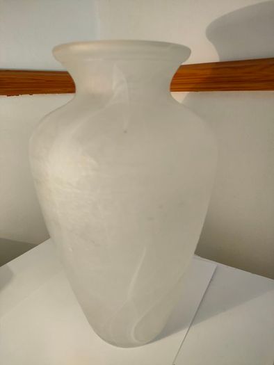 Large Italian glass amphora vase