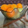 Vintage Wedgwood Dartington Lead Crystal Glass Wave Large Salad Or Fruit Table Bowl 1980s Image 9