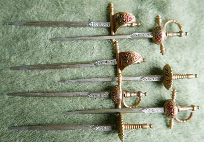 Vintage 1960 Toledo Cocktail Swords, Vintage Cocktail Skewers