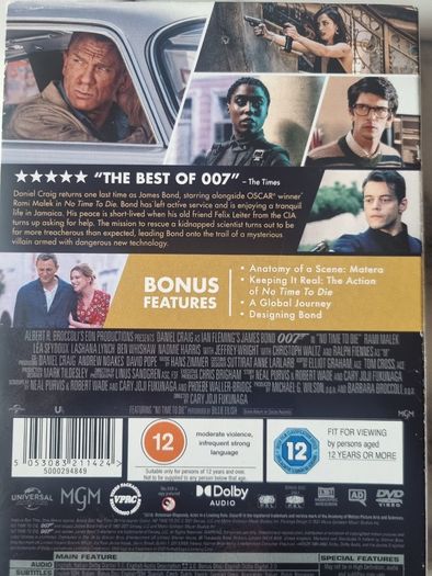No Time To Die 2 Disc Collector's Edition