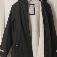 Girls black rainjacket age 11-12 (146cm)