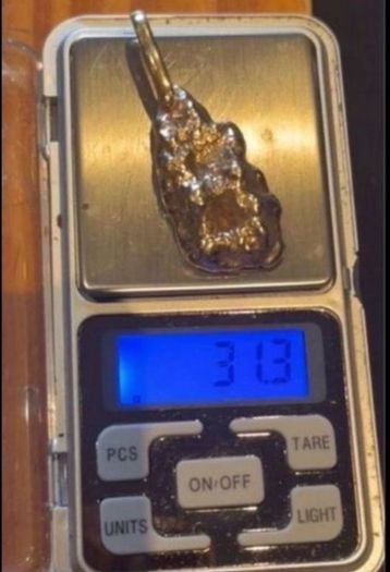 Gold Nugget Pendant 9crt