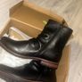 Mens Black leather boots size 8 Image 7