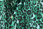 Ladies green leopard print shirt
