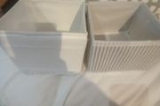 2 small foldable storage boxes