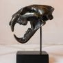 Sumatran Tiger Skull - Bronze, Metal/Wooden Stand Image 2