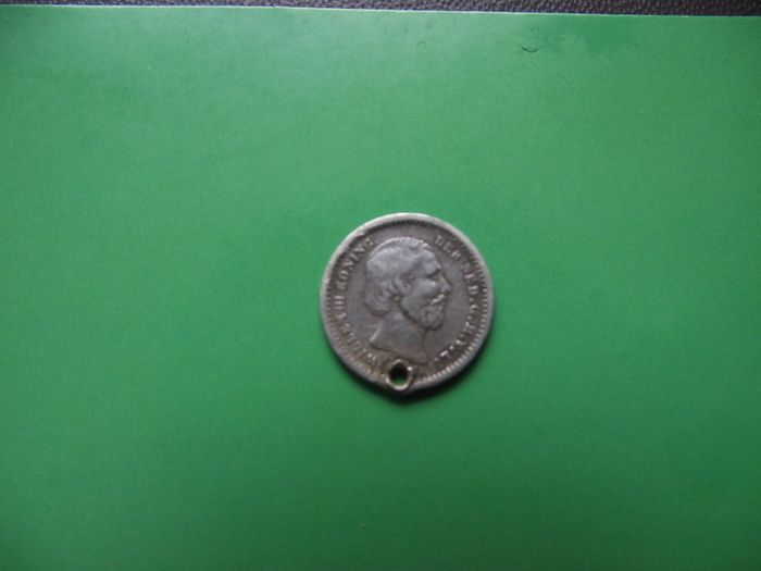 1862 Netherlands. William III. Silver 5 cents