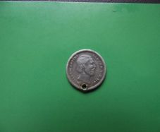 1862 Netherlands. William III. Silver 5 cents