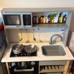 Miele Kitchen  I White Wooden incl Hob with Sound and Light | with all Accessories