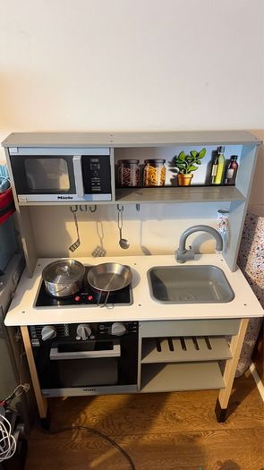 Miele Kitchen  I White Wooden incl Hob with Sound and Light | with all Accessories