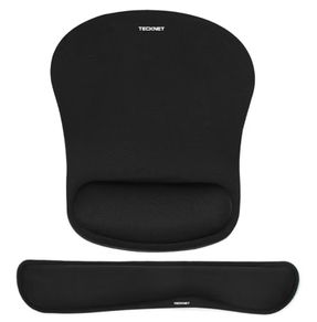 Keyboard and Mouse Wrist Support Pad Set, Comfortable Memory Foam Mouse Mat with Wrist Cushion Support, Anti-Slip Ergonomic Mouse Pad for Computer Laptop Working Gaming