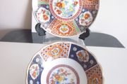 Vintage Japanese Imari Porcelain Bowl and Plate