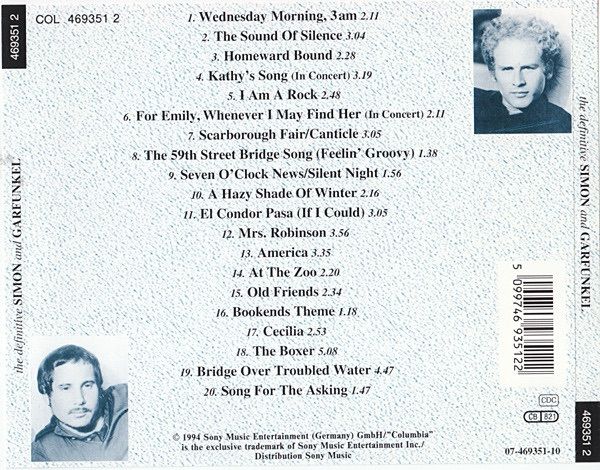 the definitive SIMON and GARFUNKEL    CD