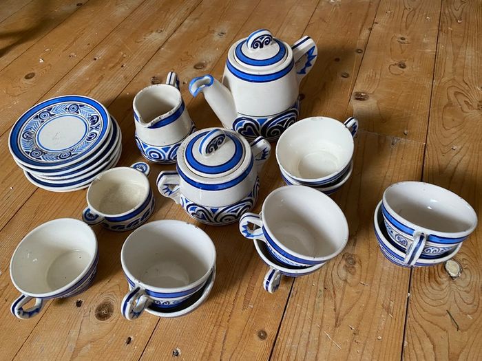 Antique Quimper Coffee/Tea set