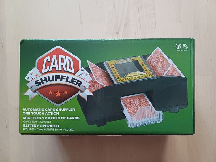 Electronic Card Shuffler for Standard Deck of Cards Casino Poker Blackjack NEW