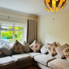 Large grey Free L shaped sofa