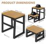2 Step Stool Stackable for Adults Kids, Waterproof HDPE Kitchen Stools with Non-Slip Top, Heavy Duty Footstool Supports up to 230 kg, All-Weather Step Ladder for Bedroom, Bathroom, Hot Tub, Toilet Image 2