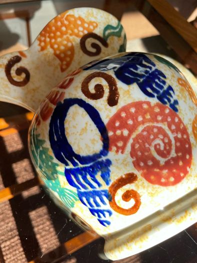 Moorland Pottery Rare Kate Malone Wall Mounted Sponge ware Jug
