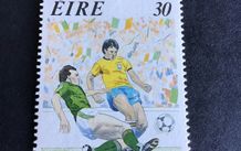 1990 Irish stamp - World Cup