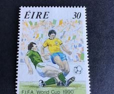 1990 Irish stamp - World Cup