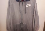 Nike two tone grey hooded zippy
