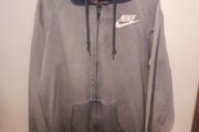 Nike two tone grey hooded zippy