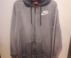 Nike two tone grey hooded zippy