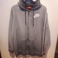 Nike two tone grey hooded zippy